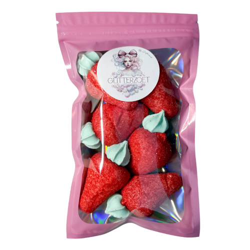 Aardbei spek merengue
