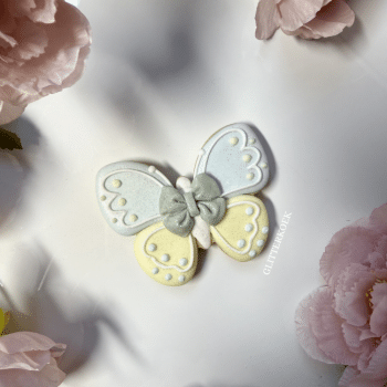 Glittervlinder blauw-geel